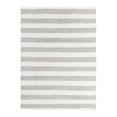 thumbnail image 3 of Unique Loom Chindi Rag Collection Area Rug - Striped (10' x 13' 1" Rectangle Gray/Ivory), 3 of 7