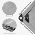 thumbnail image 6 of 18 Mil Heavy Duty Tarp Cover, Waterproof UV Resistant Rip and Tear Proof Poly Tarpaulin with Reinforced Edges for Roof Camping Patio Pool Boat Car 24x30ft, 6 of 15