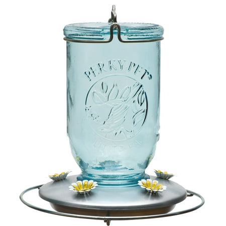 Perky Pet 32 Oz Mason Jar Hummingbird Feeder Walmart Com