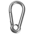 thumbnail image 2 of - Stainless Steel Spring Hook Climbing Fast Hanging Buckle Snap Carabiner M4, 2 of 4
