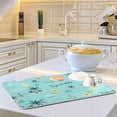 thumbnail image 6 of Tropical Leaf Hawaiian (2) Dish Drying Mat for Kitchen Counter, Ultra Absorbent Reversible Microfiber Dishes Drying Rack Pad Heat-resistant Mats 18x24in, 6 of 7