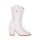 thumbnail image 2 of Platonia|Bota Vaquera Bordada Cowboy Metálica Blanco Montana Cabra De Mujer, Bota Moderna Estilizada Cowboy, 2 of 5