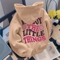 thumbnail image 5 of NinXxx Women's Print Hoodie Pullover for Daily Fall Winter Wear Khaki S, 5 of 8