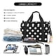 thumbnail image 5 of Balery Black and White Polka Dot Bolsa de Gimnasio para Mujeres, Bolsa de Viaje con Bolsillo Húmedo, Bolsa de Fin de Semana para Mujeres, Bolsa de Viaje Resistente al Agua, 5 of 7