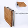 thumbnail image 4 of Soporte de estante plegable de tres pliegues, 2 uds., montaje en pared, soporte cargado por resorte, bisagra plegable de alta resistencia Herramientas y ferretería Acero inoxidable 14 pulgadas Eigraketly WJ3901-12B, 4 of 6