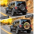 thumbnail image 3 of Spare Tire Cover for RV, Trailer, SUV, Off-Road Vehicle, Camper, Trucks Waterproof Sun Protection Black, 3 of 10