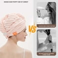 thumbnail image 5 of Microfiber Hair Towel, 2 Packs Hair Turbans for Wet Hair, Drying Hair Wrap Towels for Curly Hair Women Anti Frizz ,25.6"X9.8", 5 of 9