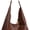 Brown, variant on Vintage Tote Bag for Women, PU Leather Rivet Studded Shoulder Underarm Bag Large Capacity Commuter Armpit Bag