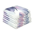 thumbnail image 4 of WOBOGO Purple Butterfly Kitchen Towel 1 Piece Large Cotton Dishcloth Premium Absorbency Set with Hanging Loop, 4 of 7
