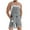 Gray, variant on Mens Denim Shorts Bib Overall Ripped Jean Romper Casual Loose Fit Workwear Adjustable Straps Summer Jumpsuit with Pockets