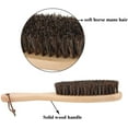 thumbnail image 3 of Lint Remover Clothes Brush, with Soft Real Horsehair and Wooden Handle for Men's Coats, Suits Shoes, Jackets, Furniture, Carpets (Solid Wood), 3 of 4