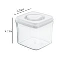 thumbnail image 3 of Latrodar Airtight Food Storage Container, 1 Piece Plastic Cereal Container With Easy-Lock Lid For Kitchen Pantry Organization And Storage Clear Durable 4.8x4, 3 of 5