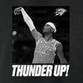 thumbnail image 4 of Unisex Shai Gilgeous-Alexander Black Oklahoma City Thunder 2025 NBA Finals Champions Celebration T-Shirt, 4 of 4