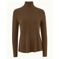 thumbnail image 2 of AUNVITO Women's High Neck Sweater Long Sleeve Ribbed Knit Slim Fit Warm and Comfortable Casual Basic Top, 2 of 2