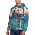 thumbnail image 3 of Sikiie Flowers in Glass Vase Men's Hoodie, Essentials Hoodie, Sweatshirt, Pullover Hooded Sweatshirt for Men-3X-Large, 3 of 7