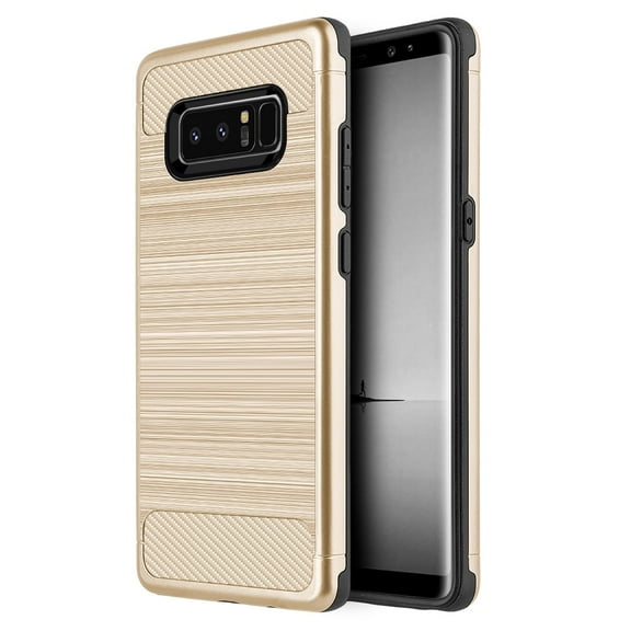 GSA Brushed Hybrid Case For Samsung Galaxy Note 8 - Gold
