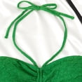 thumbnail image 5 of OSFVNOXV Womens Bikini Swimsuits Halter Neck Bandeau Seamless Bra High Waisted Bikini Swimwear Bottom Bathing Suits, 5 of 7