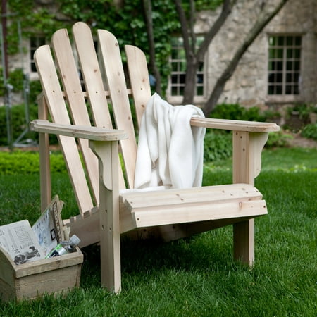 Coral Coast Hubbard Unfinished Wooden Adirondack Chair ...