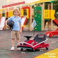 thumbnail image 4 of Drift Go Kart for Kids, 24V Electric Drift Car Kids Ride on Toys, Ages 6-12, 360 Drifting, 300W Brushless Motor - Red, 4 of 6