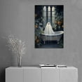 thumbnail image 5 of Cute Ghost Takes A Bath Tub Halloween Home Decor Poster Wall Art Hanging Picture Print Bedroom Decorative Painting Posters Room Aesthetic 12x18inch(30x45cm), 5 of 6