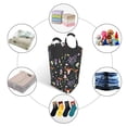 thumbnail image 5 of Bingfone Mushrooms Laundry Hamper,Large Canvas Fabric Lightweight Storage Basket Toy Organizer Dirty Clothes Collapsible, 5 of 6
