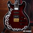 AXE HEAVEN Miniature Guitar Bob Weir Cowboy Fancy Brown with Stand, 10 ...