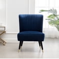 thumbnail image 3 of Newboti Furniture Elon Contemporary Velvet Upholstered Accent Chair, Blue BN.9288, 3 of 14
