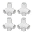 thumbnail image 2 of Water Pipe Adapter, Good Stability Shock Resistant Pipe Fitting Connectors 10Pcs  For Plumber For Furniture For Greenhouse Tube Connection White, 2 of 8