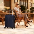 thumbnail image 5 of Zimtown 28" Luggage Hardside Suitcase with 360° Spinner Wheels, Lightweight Unbreakable Travel Luggage, Blue, 5 of 7