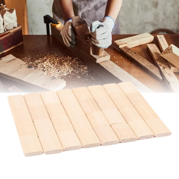 Espiga Para Carpintería, Baja Expansión Y Penetración, Clavija Multifuncional Para Carpintería De Madera, Alineación Precisa, 300 Piezas De Madera De Haya Para Proyectos De