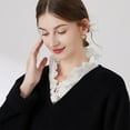 thumbnail image 4 of CAILDANL Fake Collar Detachable Dickey Collar Blouse Half Shirts Lace False Collars for Women Girls, 4 of 6