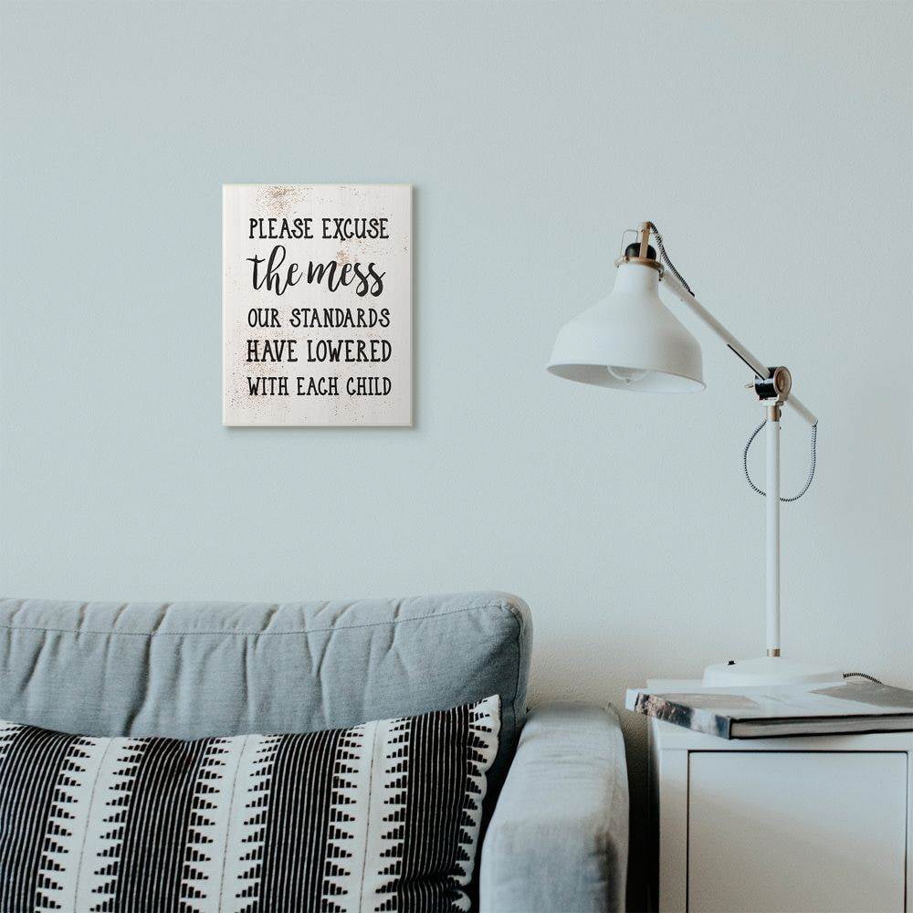 Stupell Industries Funny Word Home Family Textured Design Wall Plaque Art by Daphne Polselli