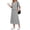 Bm 04 Light Gray, variant on Two Piece Skirt Set for Women Midi Dress Sets Summer Casual Vacation Travel Matching Set with Pockets S-2XL