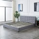 thumbnail image 4 of Base Cabecera Para Cama Queen Size Ilios Innova tapizada color gris Medidas 190 CM x 150 CM x 35 CM, 4 of 9