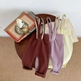 thumbnail image 3 of Baozhu Toddler Baby Girls Suspender Pants Solid Straps Pants Kids Jumpsuits Playsuits Boys Lace Strap Cotton Baby Clothing, 3 of 5