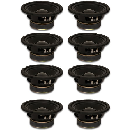 8 Goldwood Sound GW-6028 Rubber Surround 6.5 Woofers 170 Watts each 8ohm Replacement Speakers - image 6