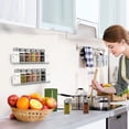 thumbnail image 5 of Metal Wall Mounted Spice Rack 2 Pcs Kitchen Shelf - Kitchen Spice Rack Easy To Install Kitchen Wall Mount Shelf, 5 of 5
