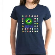 CafePress Womens Brazil 2014 World Cup Soccer T-Shirt