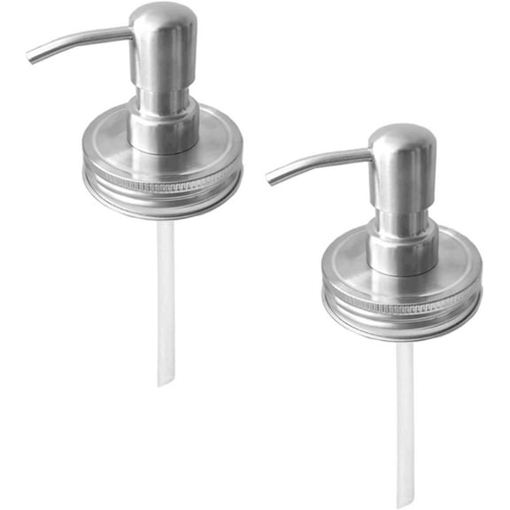 Farmhouse Decorative Soap Dispenser Lid, Suitable For Regular Mouth Mason Jars, Rustproof Stainless Steel, Versatile Pump, Durable Premium Stainless Steel, Elegant And Functional