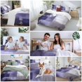 thumbnail image 6 of Purple Gray Bedding 3 Piece Duvet Cover Set Twin Size, Modern Oil Painted Art Abstract Geometric Soft Microfiber Comforter Cover with Zipper Closure & Pillowcases, Wrinkle & FadeResistant Quilt Cover, 6 of 9