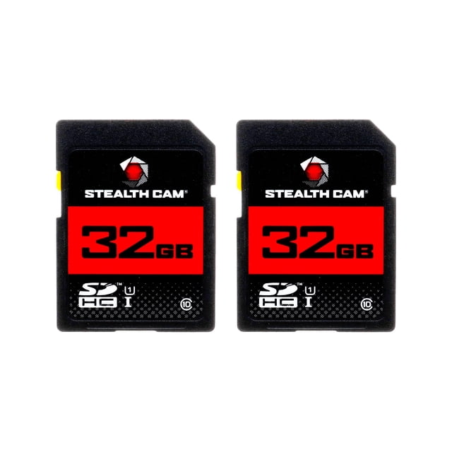 SD Card Stealth Cam High-Speed 32GB (2 Pack) Game Trail