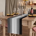 thumbnail image 2 of Black Gray Ombre Short Table Runner 48 Inches Long, Vintage Country Wooden Cotton Linen Table Runners Dresser Scarves, Fabric Tabletop Scarf Furniture Cover for Home Dinner Party Decor 13"x48", 2 of 8