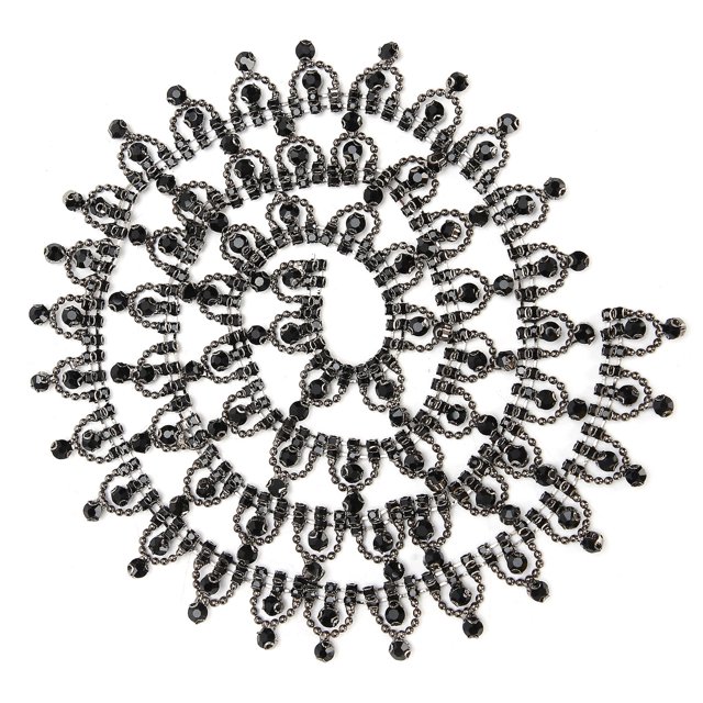 Cadena De Diamantes De Imitación Para Soldadura De Cintura, Colgante Con Borla, Decoración Para Danza Del Vientre, Accesorios De Joyería, Color Negro