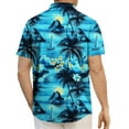 thumbnail image 3 of KeShDi Hawaiian Shirt for Men Hawaiian Print Short Sleeve Flannel Shirt/Top Casual Sporty Flannel Shirt Multicolor 3X, 3 of 5