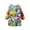 b/Multicolour3497, variant on Hifoo Kids Art Smock Boys Long Sleeve Painting Apron With Adjustable Straps Preschool Kindergarten Activities Relaxed Fit Child Solid Color Clothing