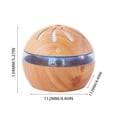 thumbnail image 2 of WQQZJJ 300ML Windmill Wood Grain Colorful Night Atomizing Humidifier Aromatherapy Essential Oil Diffuser Humidifiers For Home Small Humidifier, 2 of 4