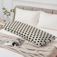 thumbnail image 4 of Wave Point Black Body Pillow Cover, Pillowcase Protectors with Zipper, Breathable Decorative Throw Pillow Case Cover, Modern Minimalist Geometric on Linen Pillow Shams for Couch Sofa 20x54Inch, 4 of 8