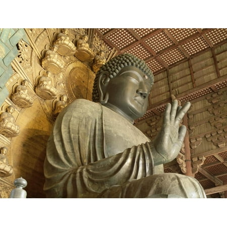 Todaiji Temple - Great Buddha Vairocana (Daibutsu), Todaiji Temple, Nara, Honshu, Japan Print Wall Art