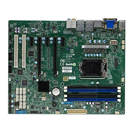 Supermicro X10SAE-B LGA1150/ Intel C226 PCH/ DDR3/ SATA3&USB3.0/ A&2GbE/ ATX Server (Best Motherboard For Windows 10)