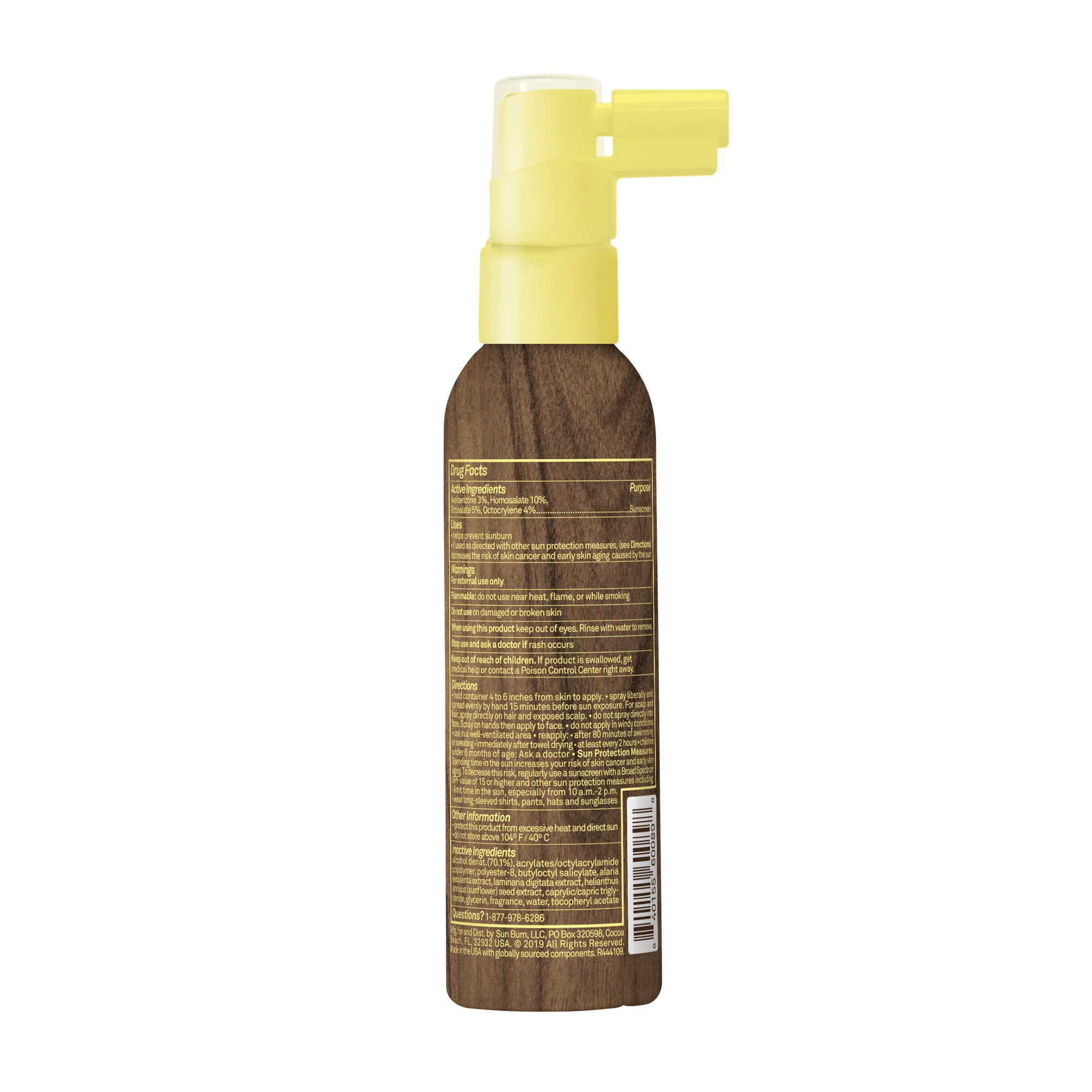 Sun Bum Original Scalp & Hair Mist Sunscreen Spray, SPF 30, 2 fl oz